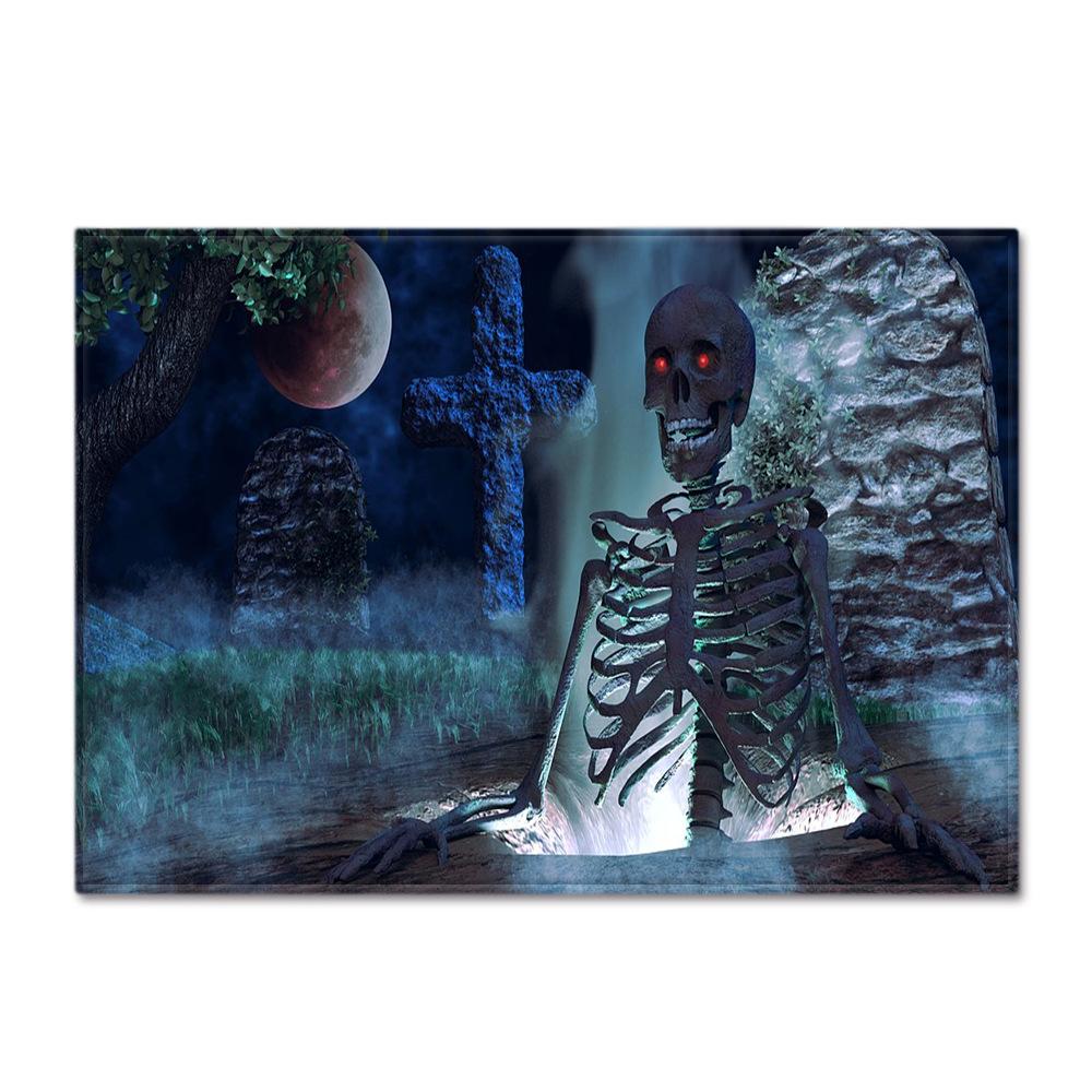 Skull Living Room Floor Mat Bedroom Dining Room Carpet Carpet Doormat