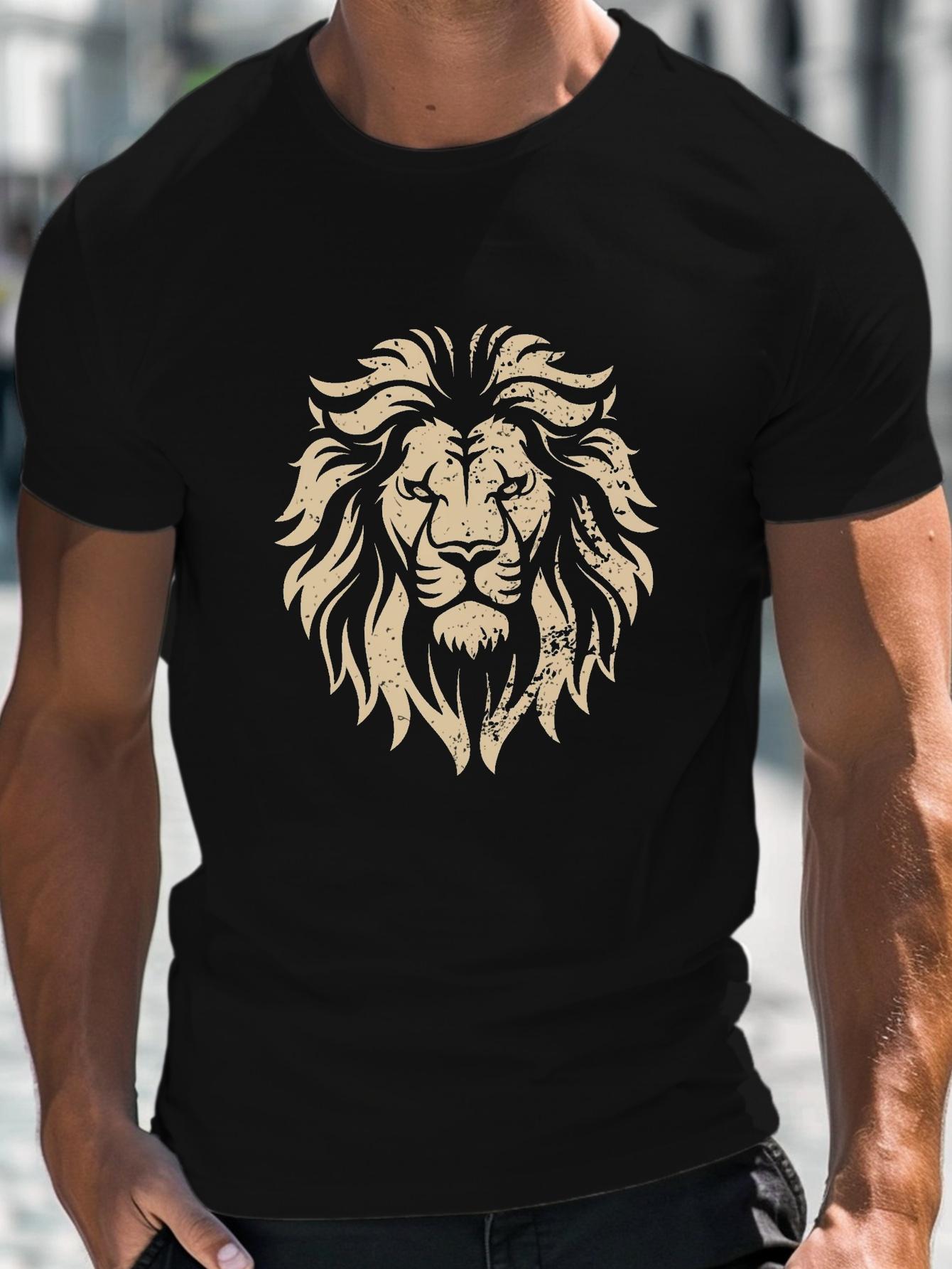 

Vintage Lion Design Fitted Unisex s T-Shirt S