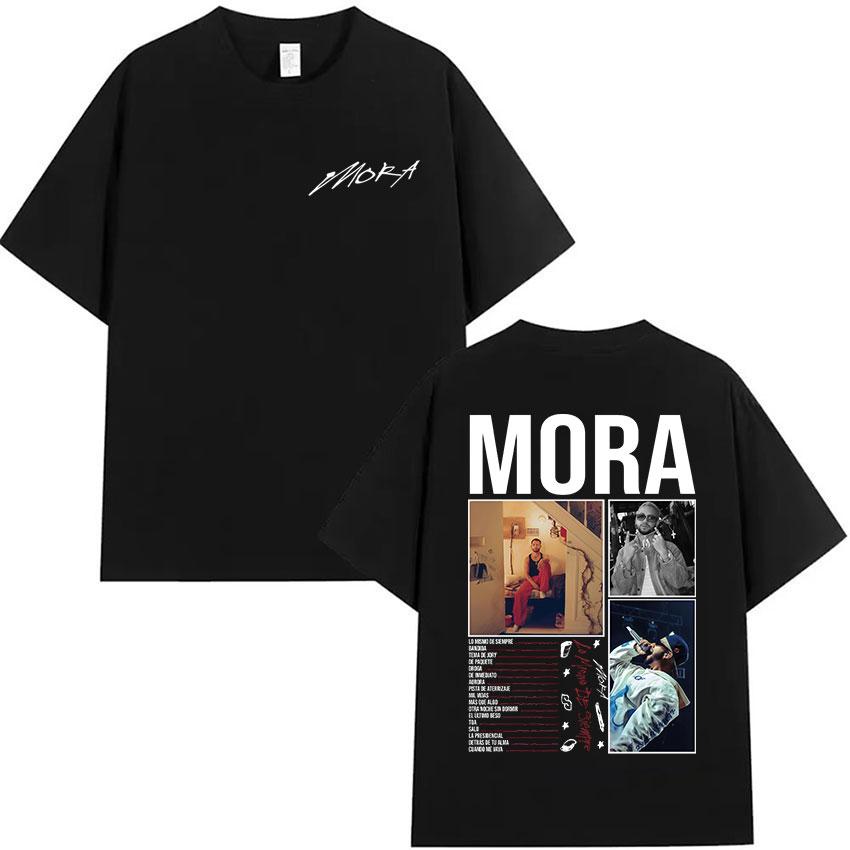 Singer Mora Lo Mismo De La Otra Vez Tour 2025 New Album T Shirts Men Women Summer ONeck High Quality Cotton TShirts Streetwear