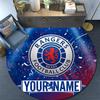 Custom Name Rangers FC Round Area Rug,Carpet Rug for Living Room Bedroom Sofa Playroom Decor,Non-slip Floor Mat