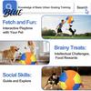 Pet Concentration Toy with Air Pump Multiple Nozzles Fast Inflation Tear-Resistant Chew-resistant Compact Size Portable Horse Training Inflatable