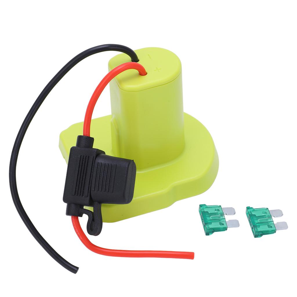 Batterieadapter für Ryobi One+ 18V mit 2 Stück Sicherung 14AWG Kabel Stromwandler für DIY Roboter Spielzeug