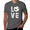 Girls Unisex Love Soccer Football Tshirt Lightweight Hiking Tshirt