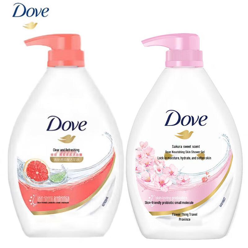 DOVE Refreshing Shower Gel Duo Pack