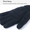 Thick Knitted Men Winter Gloves Imitation Cashmere Two Layer Touch Screen Adult Gloves Male Outdoor Mitten Thicken Gloves