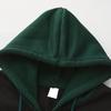 Men Zip Up Long Sleeve Pullover Casual Color Block Hooded Sweatshirt Drawstring Sport Winter Jacket With Pocket