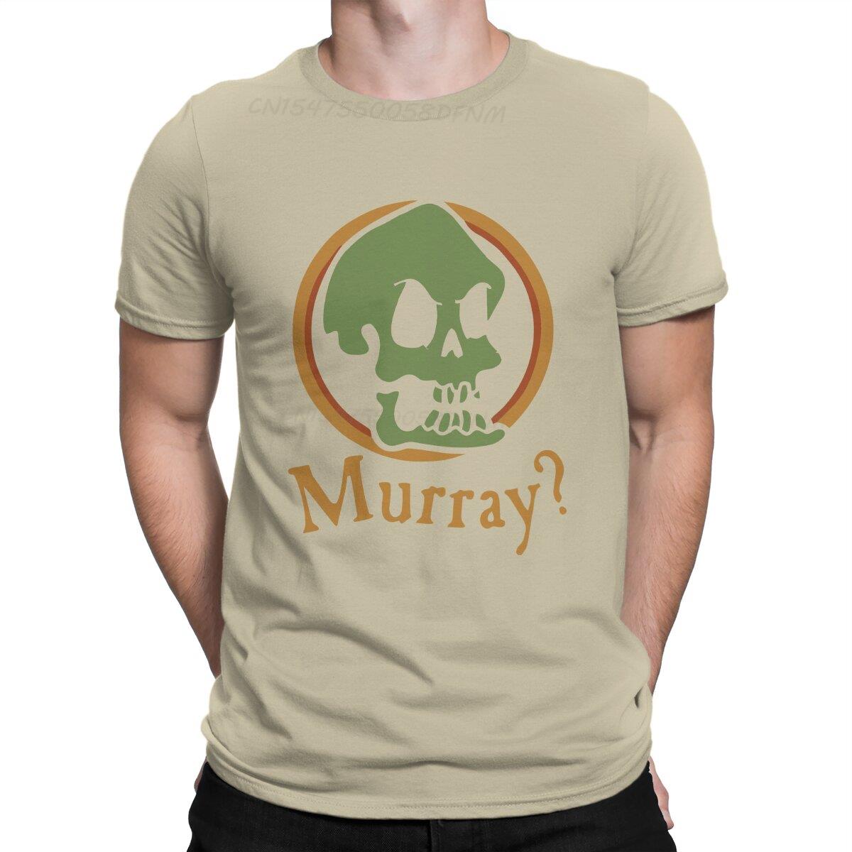 

Men s T-Shirt Murray Anime Pure Cotton Tee Shirt Men T Shirts Monkey Island Game LeChuck Elaine Guybrush T-shirts Summer Tops 2XL