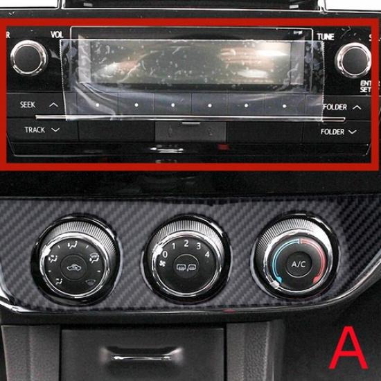 1x Carbon Fiber Interior AC Switch Frame Cover Trim For Toyota Corolla 2014-2018