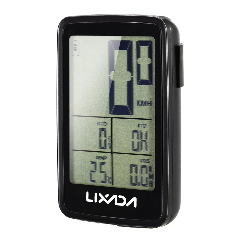 Lixada USB Ricaricabile Wireless Computer da Bicicletta Ciclocomputer Tachimetro Contachilometri con Supporto per Montaggio Computer
