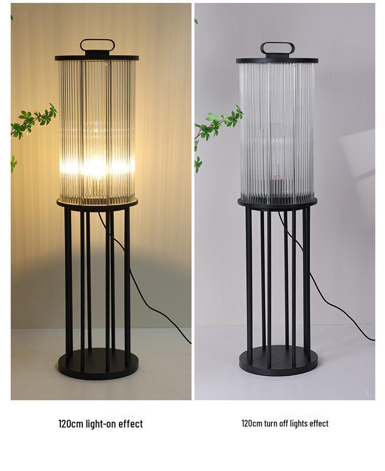 New Chinese Style Solar Outdoor Pillar Light for Villa Courtyard Entrance