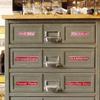12 PCS Mini Reusable Toolbox Drawer Tags 3d Magnetic Drawers Organization Labels Badge Stickers Easy To Read Printing Steel Tool
