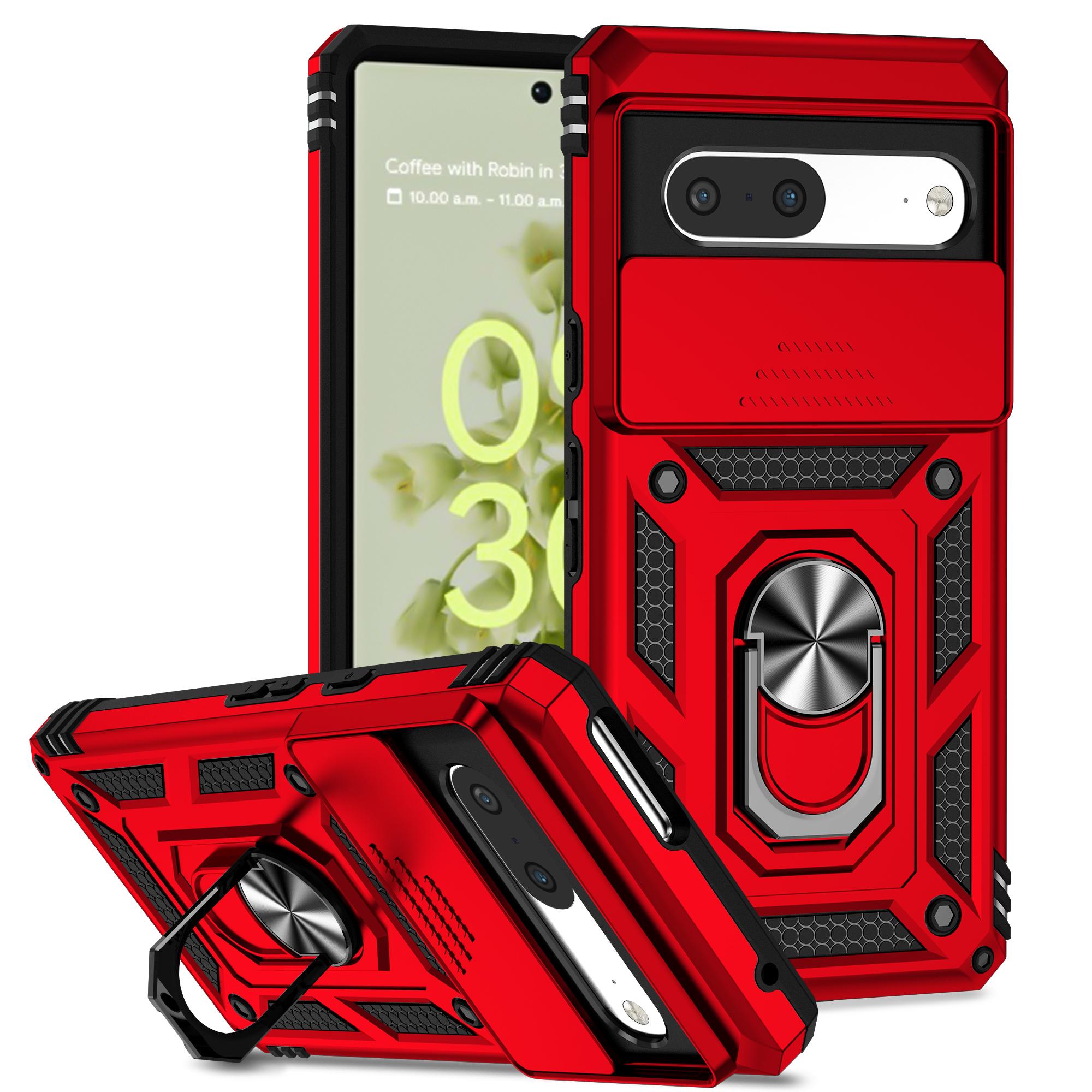 For Google Pixel 7 Google Pixel 7 Pro Slide Camera Lens Protect Phone Case Military Grade Bumpers Armor Cover For Google Pixel 7