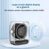 LED Digital Display Mini Desktop Fan 3000 mAh Rechargeable 100 Gears USB Adjustable Wind Speed Silent Brushless Motor Home Fans
