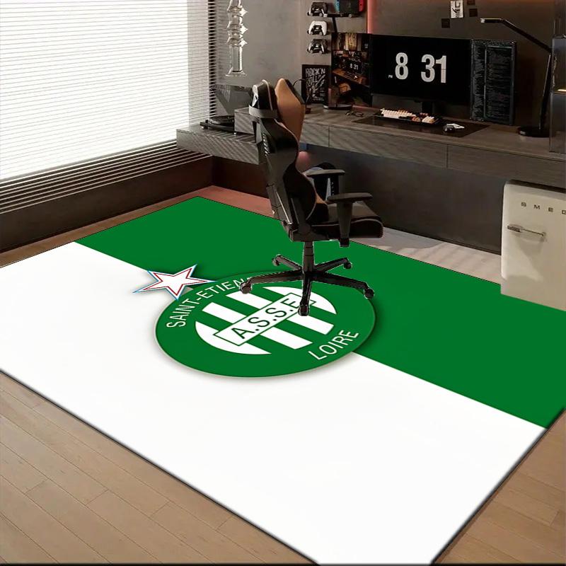 Asse Saint-etienne Crest Rug Office Floor Mat - Machine Washable for Bedroom, bedroom, livingroom, Room Decor Fan Gifts Christmas