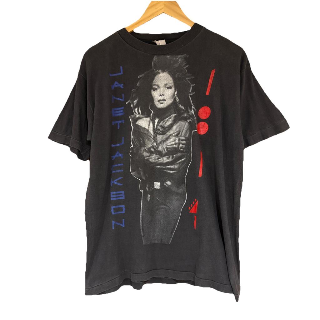 T-shirt Vintage Band Janet Jackson Rhythm Nation Tour 1990