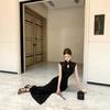 New Chinese-style Improved Cheongsam Dress for Women's Summer New High-end Temperament Slim-fitting Sexy Hip-wrapped Dress