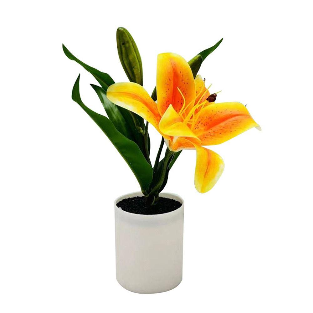 Photo Props Simulation Flowerpotted Plastic Faux Bonsai Vivid Fake Flower  Desktop Ornament