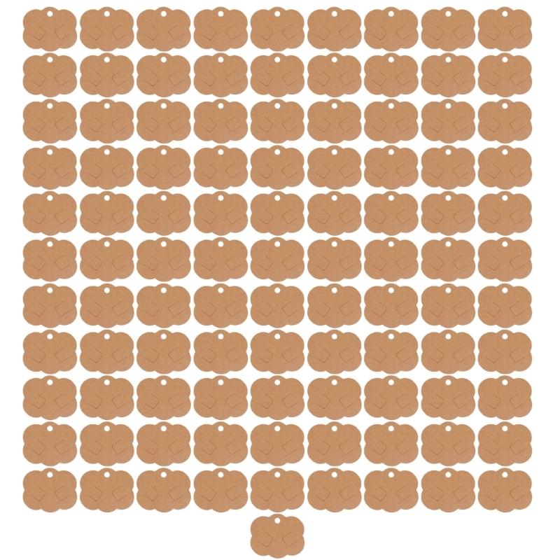 Set of 100 Jewelry Display Cards Hair Clip Cards Necklaces Cards Paper Texture Convenient Jewelry Cards for Displaying