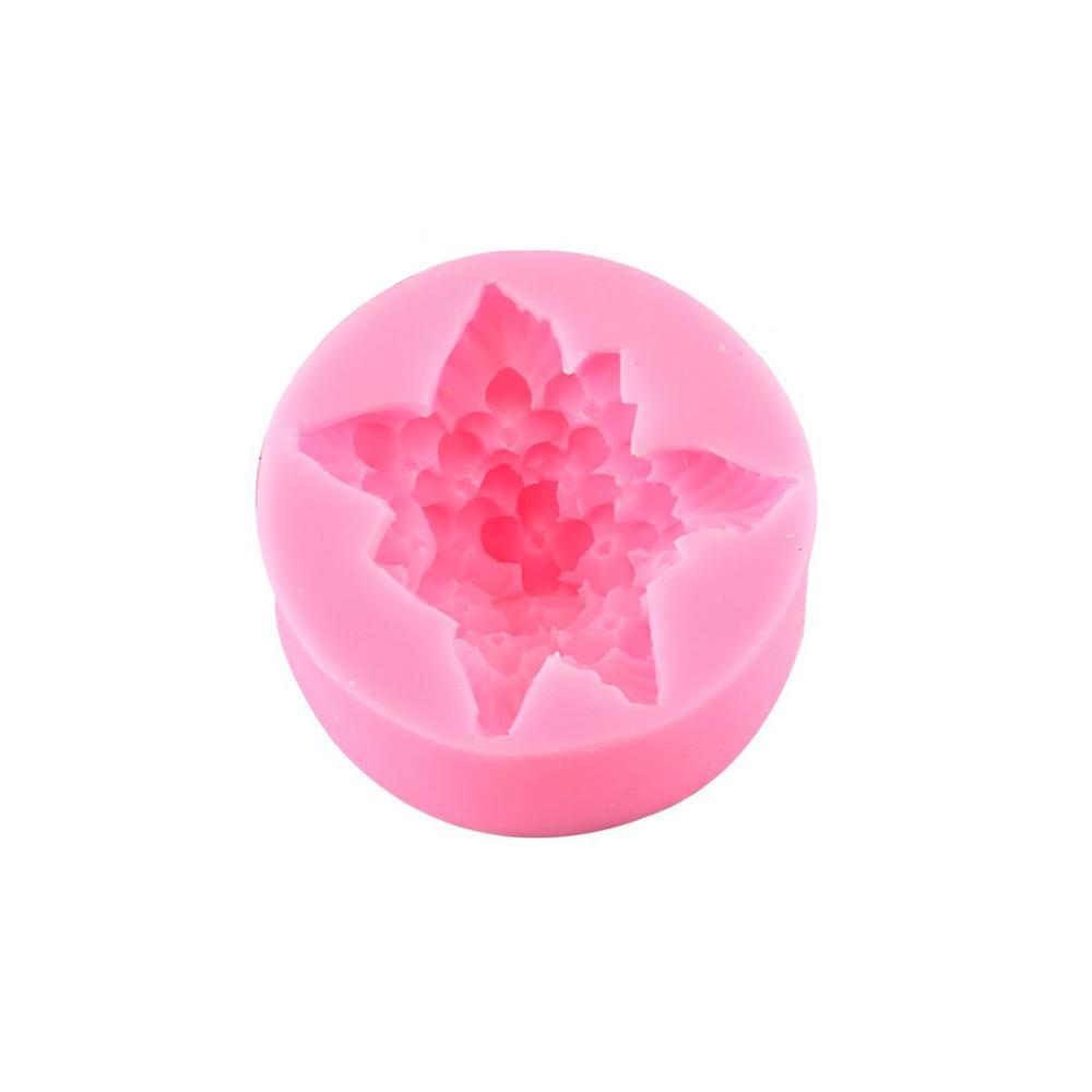 Silicone world Lilac Rose Lily Fondant Silicone Molds Handmade Soap Gypsum Cake Decorating Diy Chocolate Baking Tools 3D Mold
