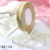 15mm 50yards/roll organza ribbons gift wedding Party Christmas decoration wrapping lace Handmade DIY Fabric White chiffon Ribbon
