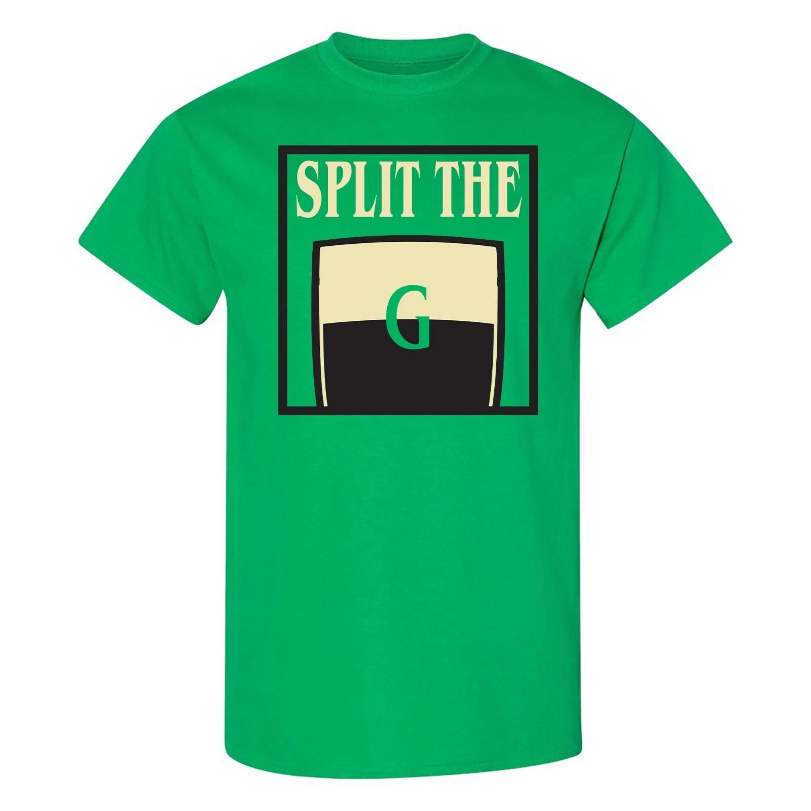 UGP Campus Apparel Split the G - St Patrick s Day Drinking T-Shirt XL