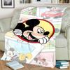 Comfortable Warm Printed Flannel Blanket Featuring Minnie & Mickey for Home, Sofa, Bed, Travel and Picnics