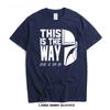 Mandalorian And Grogu the Way  Movie Merch T-Shirt Pure Cotton Short Sleeve Casual Wear for Youth Breathable Summer Tee