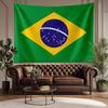 Brasilianische Nationalflagge Wandteppich Mode Heimdekoration für Schlafzimmer Wohnzimmer Studentenwohnheim Party