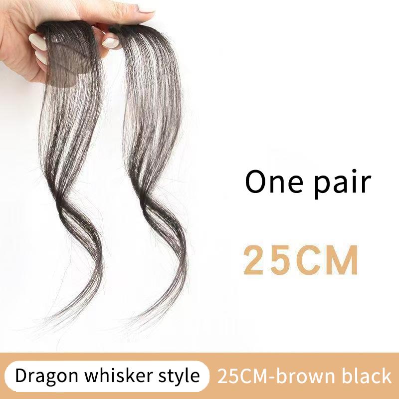 Syntetická 3Dair ofina klip-in prodloužení ofiny falešná ofina přirozený falešný topper vlasový příčesek neviditelné zapínání ofina