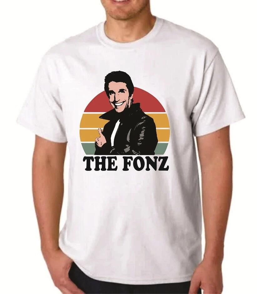 THE FONZ - HAPPY DAYS T-T-shirt FONZIE RETRO DESIGN TV SHOW XL