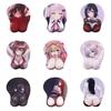 Miękka i ergonomiczna dwuwymiarowa podkładka pod mysz z anime z klatką piersiową 3D dla wygody