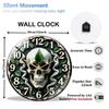 30x30cm Glass Wall Clock for a Jeweler with Custom Ring and Gemstone