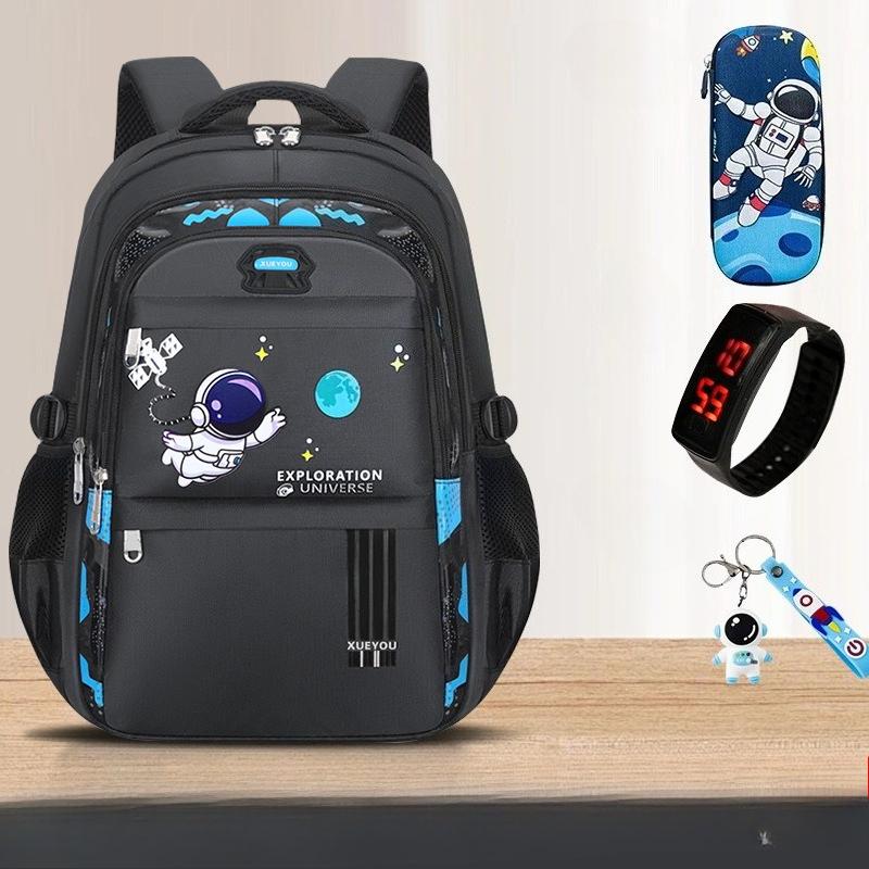 Cartable Élèves École Primaire 1-3-9e Année Enfants Grande Capacité Haute Valeur Ins Léger Sac à Dos Espace Garçon Sac à Dos