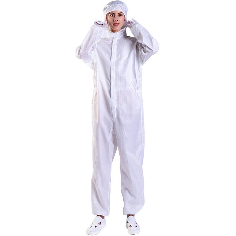 AMS Striped Anti-static Hooded Coverall XL