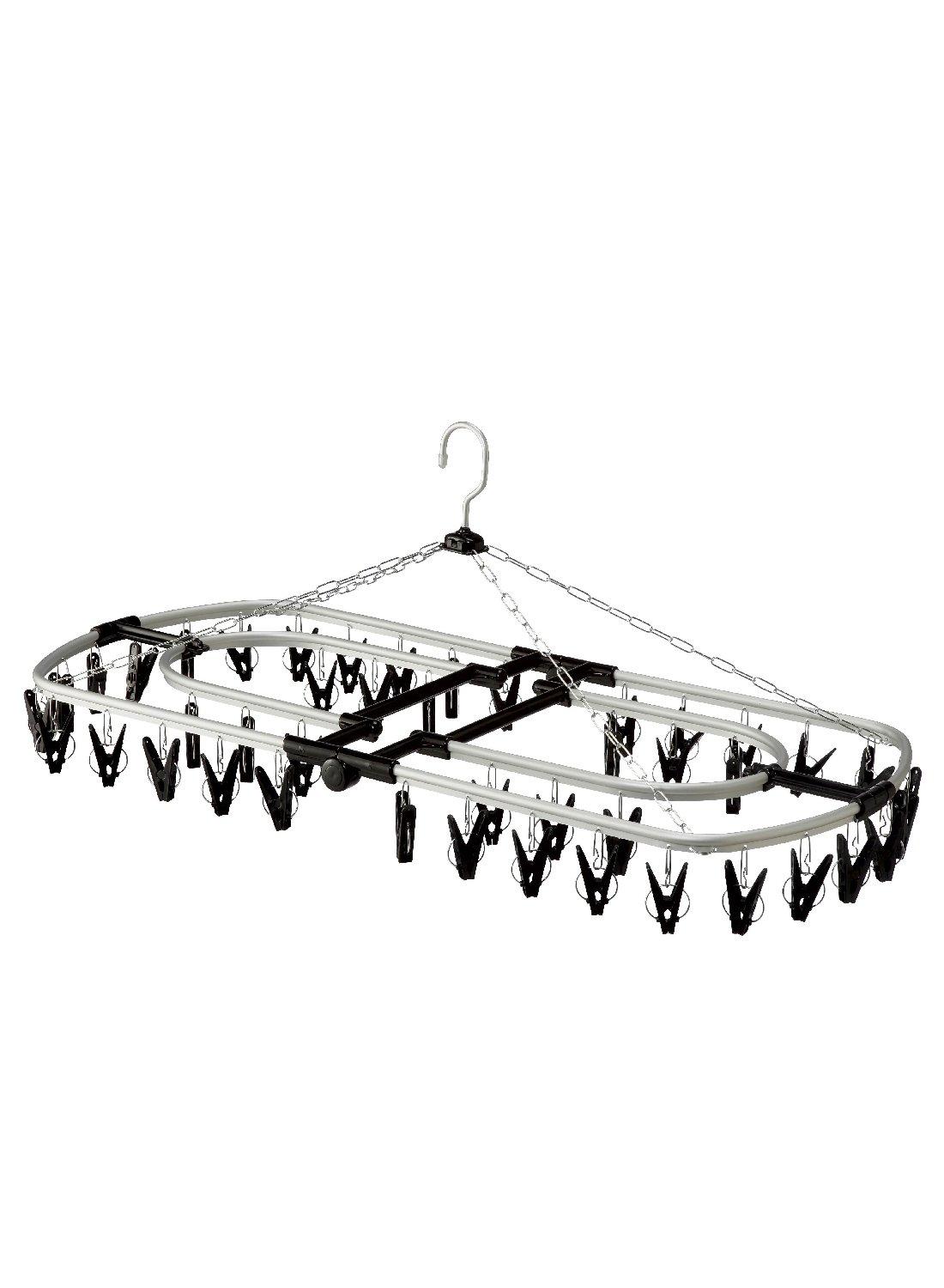 

CB Japan Laundry Drying Rack, Black, Aluminum Frame, 44 Pinch, Hidden Drying Rack, Aluminum Hooks, Kogure