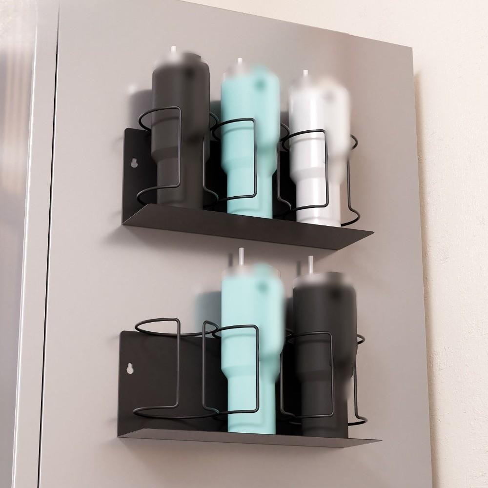 Magnetic Mount Tumbler Holder 3/4 Slot Fridge Storage Holder Cup Organizer  for Stanley Cups