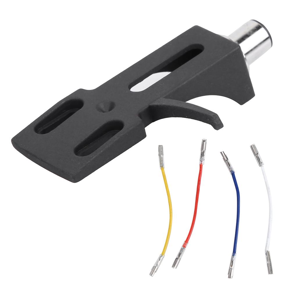 Universal Music Player Gramophone Black Mounting Bracket Replacement with 4pcs   Wires
