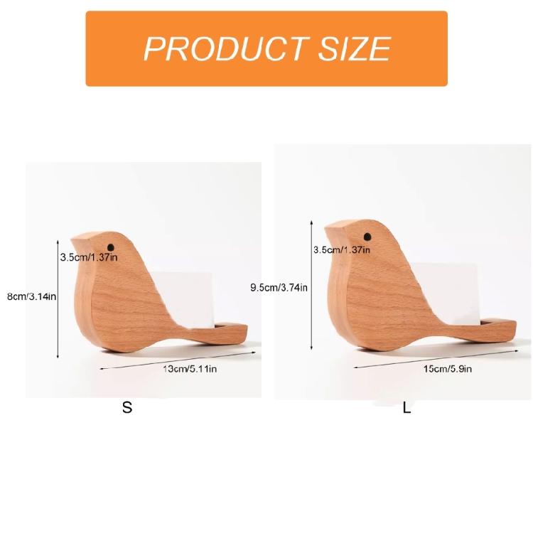 Wood Card Stand Bird Shape Card Stand Display Stand Business Card Storage Box for Office Desktop Card Organizers Case