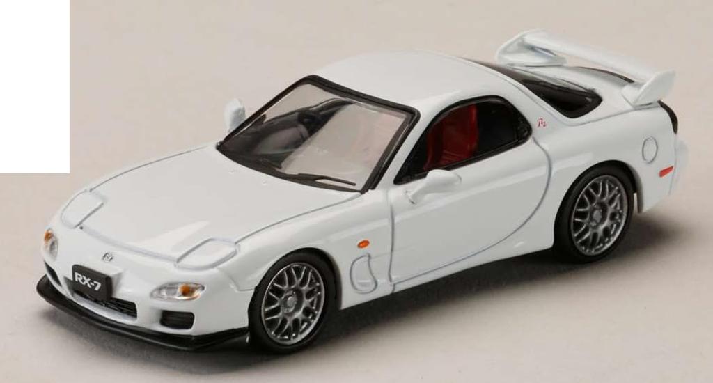 Mazda TYPE RZ with Engine Display Pure White 1/64 RX-7 (FD3S) Model,