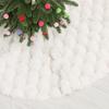 Christmas Tree Skirts Round Plush Xmas Trees Base Cover Carpet Mat Ornaments for Home