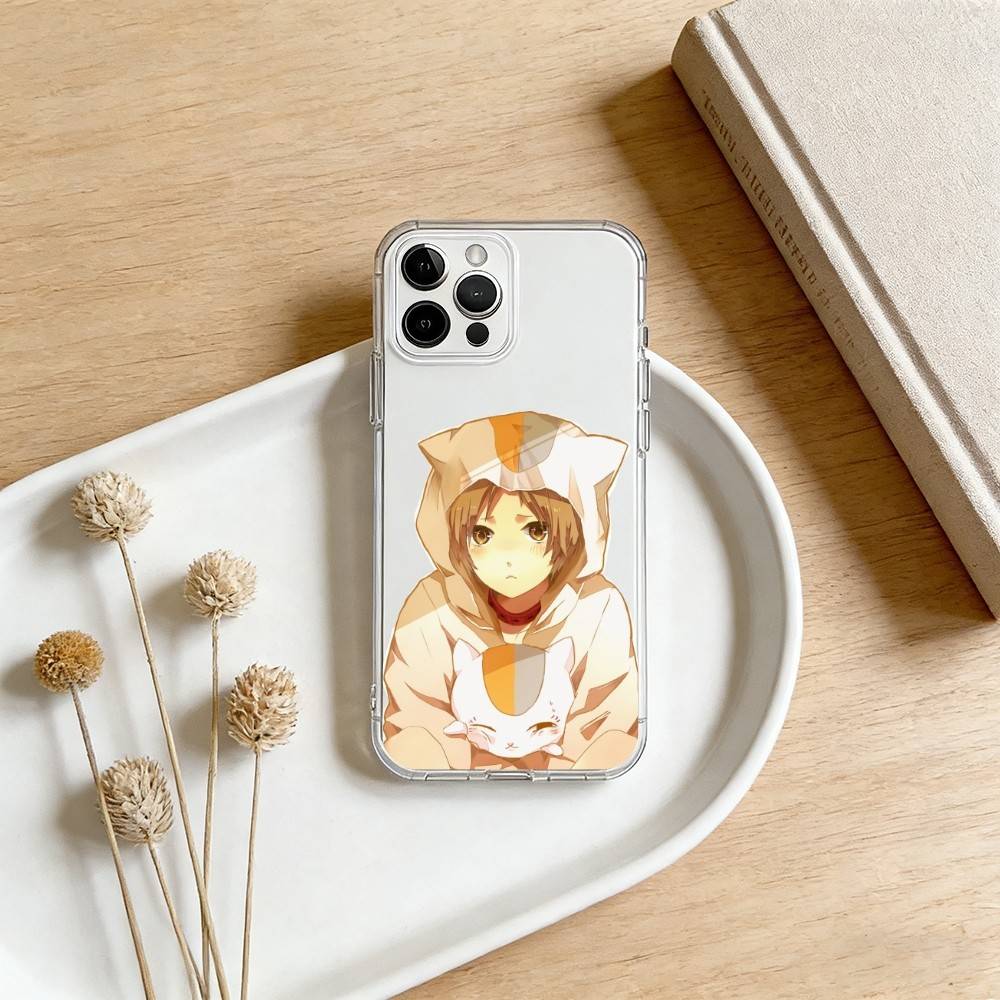 N-Natsumes B-Book of F-Friends Phone Case For iPhone 17 16 15 14 13 12 11 Mini Pro Max Plus Transparent Cover