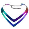 Geometric Hollow Metal Torques Women Trendy Simple Smooth Choker Necklaces Plated Collars Necklace