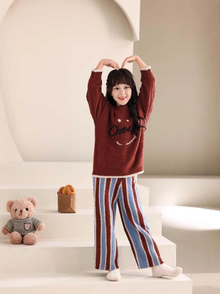 Toddler & Child Cartoon Flannel Pajamas - Cozy Autumn/Winter Set