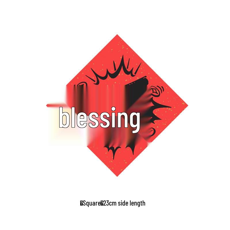 2026 Year of the Horse Mini Spring Festival Couplets - Creative New Year Red Fu Character Photo Props Decoration