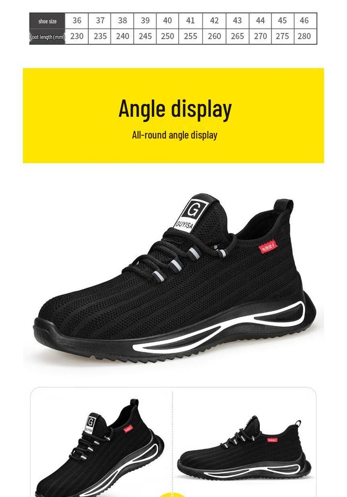 Gu Yisa Men's 10KV Electrician Safety Work Shoes with Composite Toe