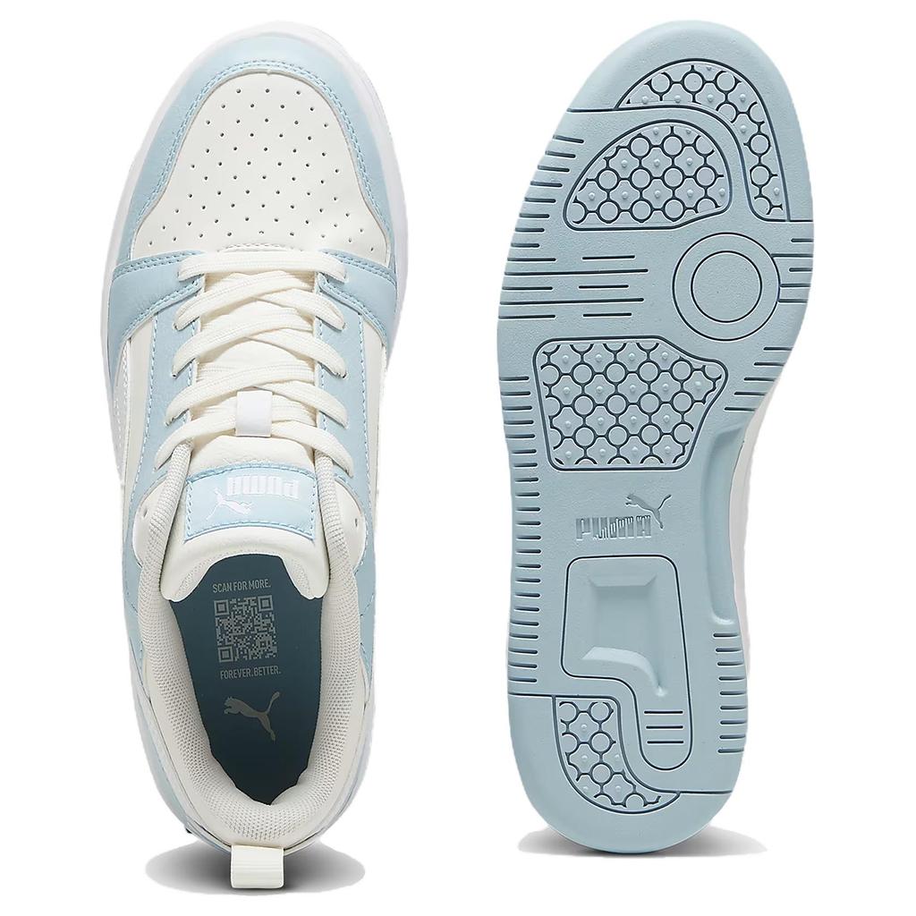 New PUMA Rebound V6 Low Top Skateboard Shoes Unisex Gray White 392328-28