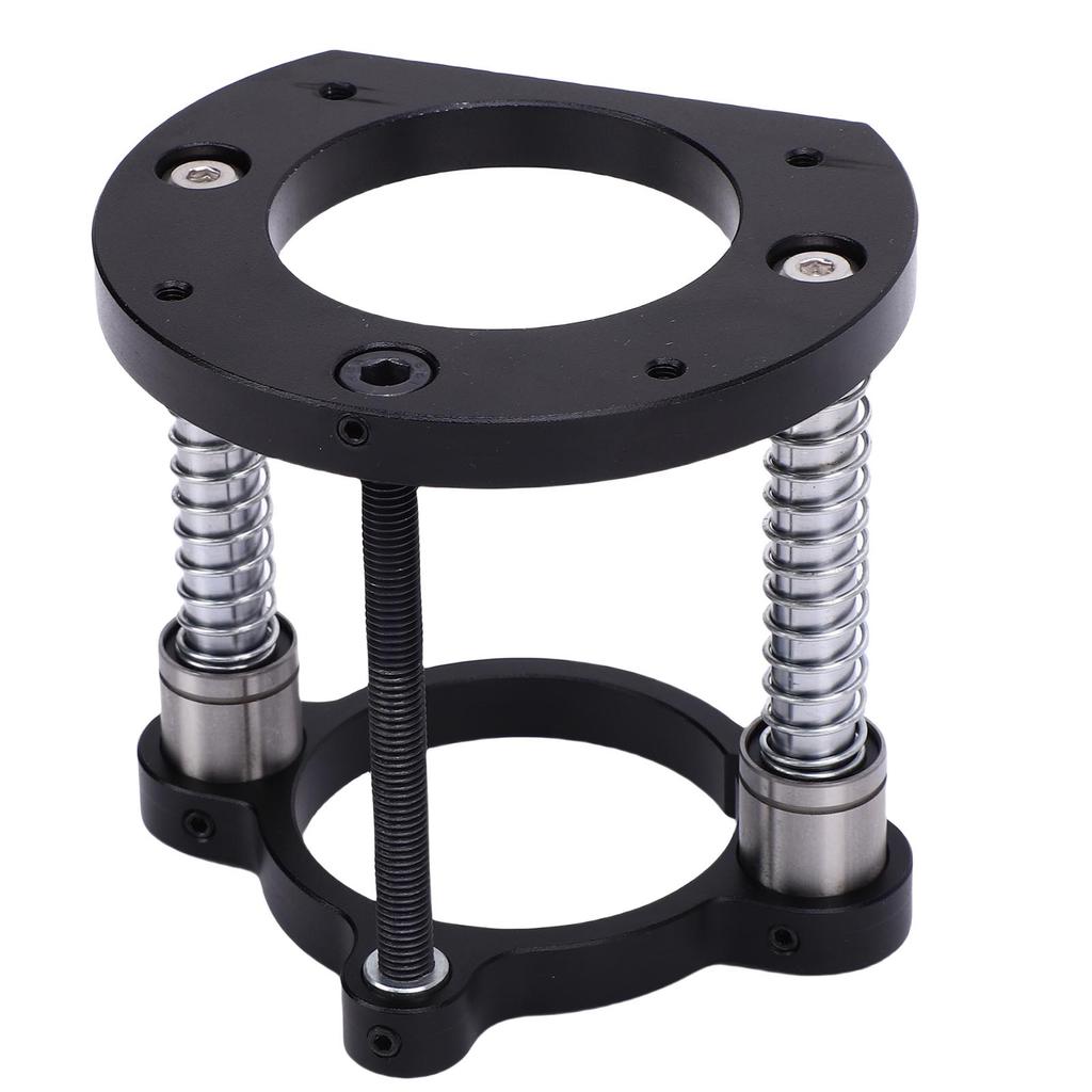 Router Lifting Base 2 Jaw Clamping Hand Crank Lift Base for 64 66mm Small Trimming Machine Slotting Chamfering Black