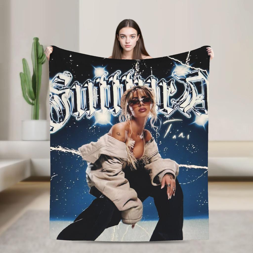 TINI STOESSEL Futtura Tour  Flannel Blanket  Warm Throw Blanket for Home Decor Camping Novelty Bedspread Sofa Bed Cover
