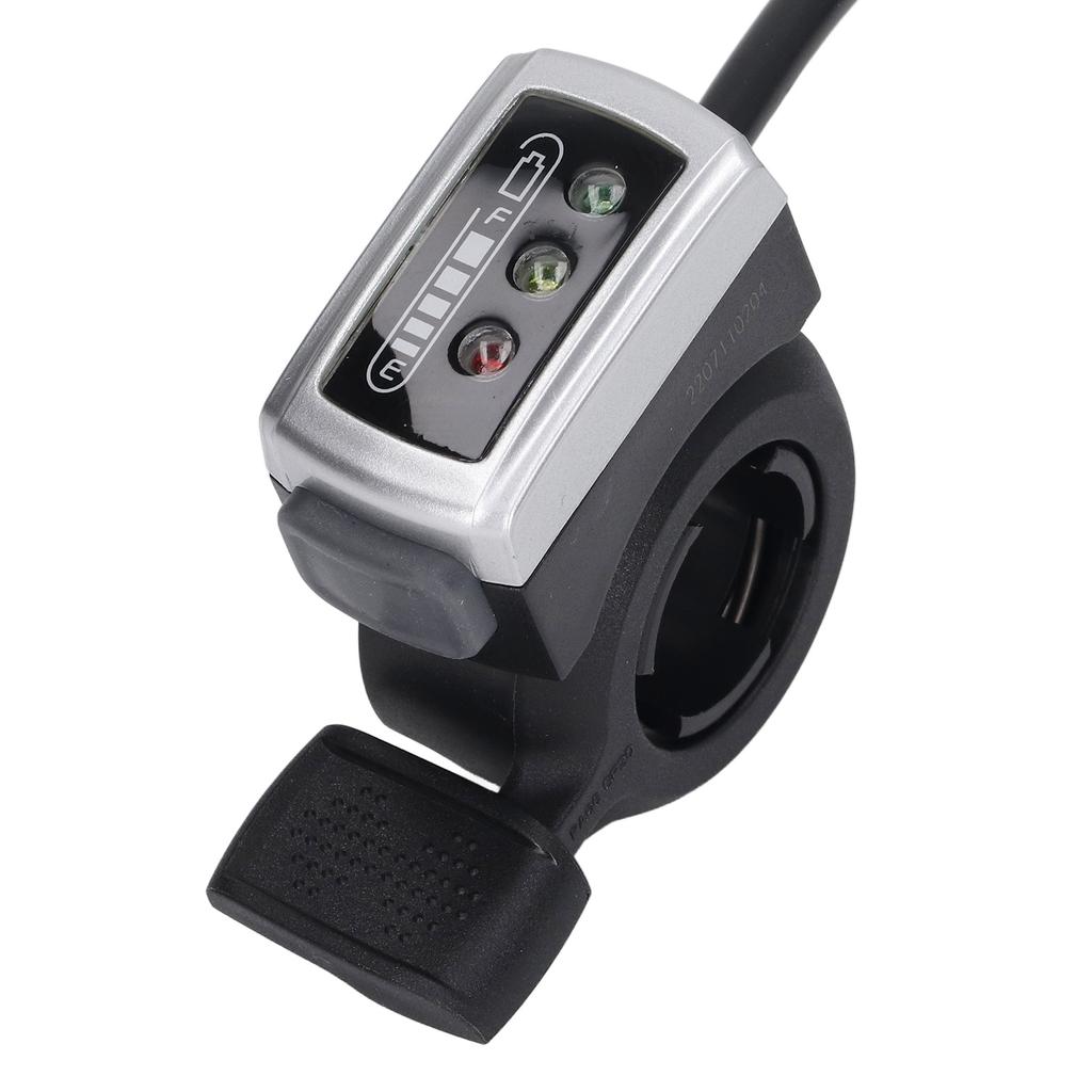106DX Thumb Throttle for Electric Bike Scooter with Switch Battery Status Finger Throttle