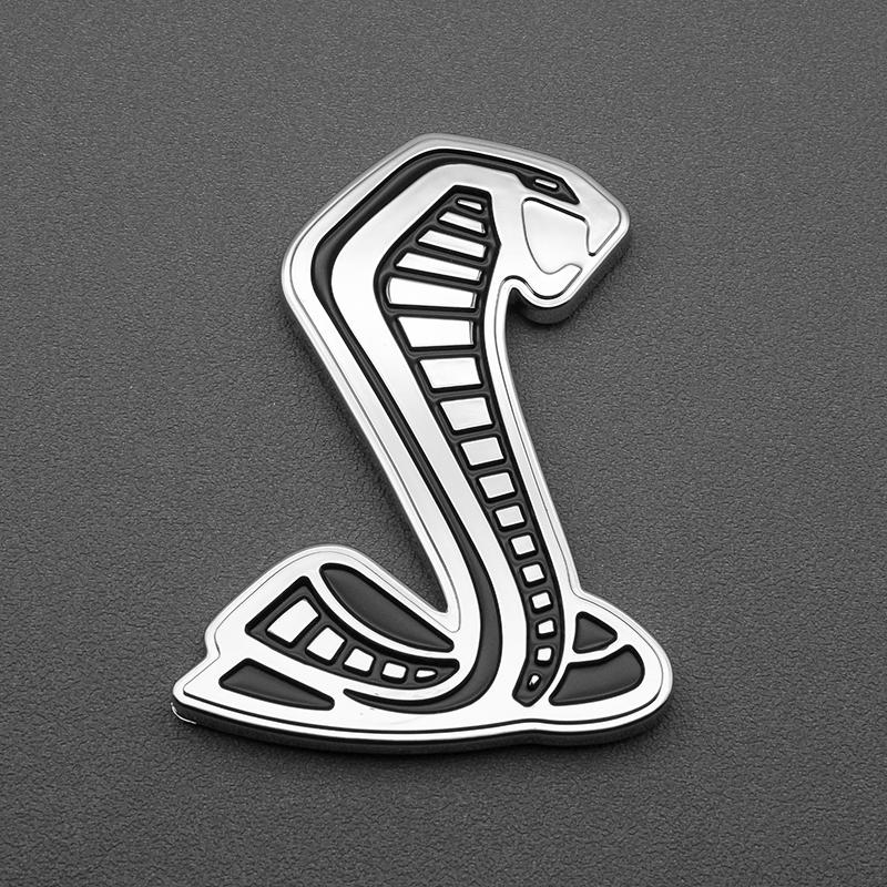 Cobra 3D Styling Metallaufkleber Frontgrill Emblem Karosserie Kotflügel Auto Heckaufkleber Dekor Zubehör Für SVT GT350 R GT500 Shelby